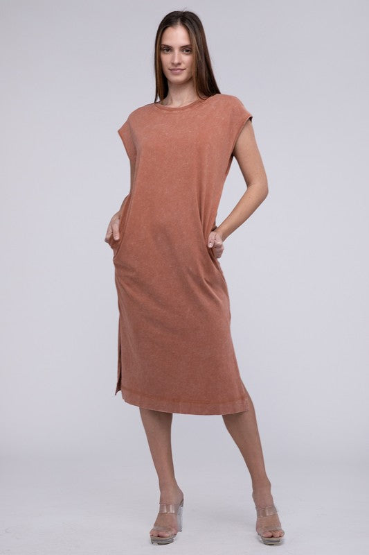 Casual Comfy Sleeveless Midi Dress Dess