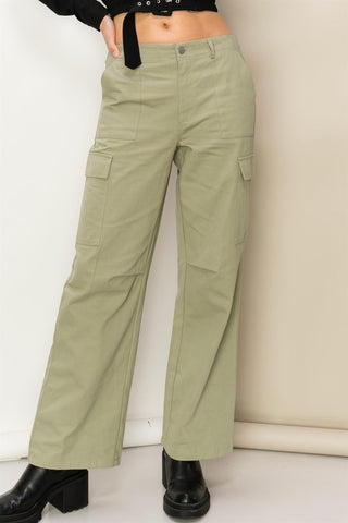 Weekend Chiller High Waist Cargo Pants SAGE Pants