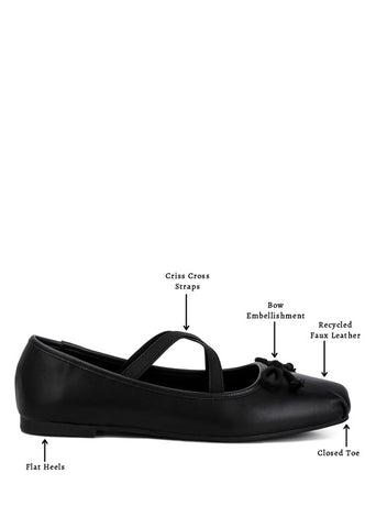 Leina Recycled Faux Leather Ballet Flats flats