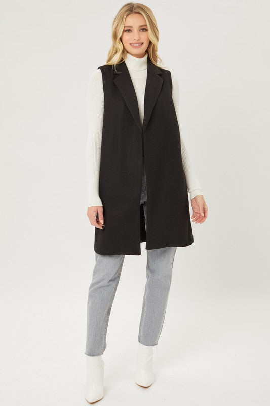 JQ Fleece Long Line Vest vest