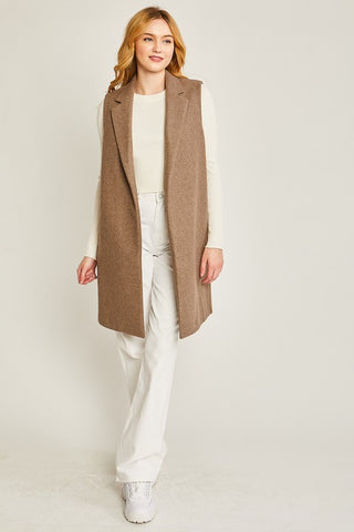 JQ Fleece Long Line Vest vest