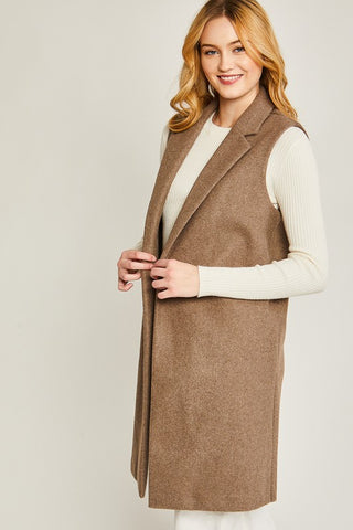 JQ Fleece Long Line Vest vest