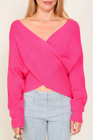 Cross Over Front Sweater Sweater