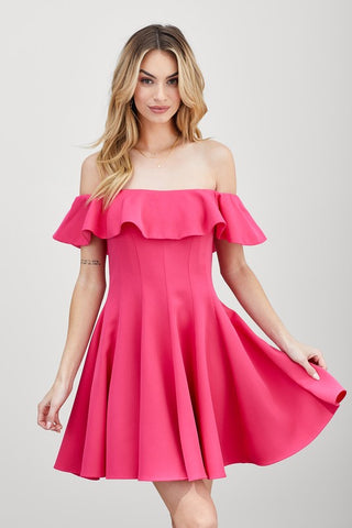 A Line Ruffle Dress Dress