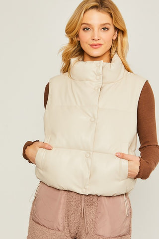 PU Padded Vest vest