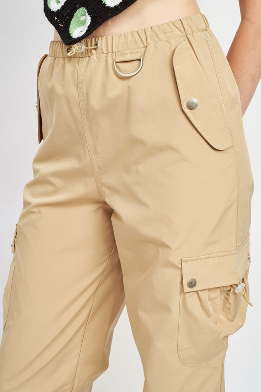 High Rise Cargo Pants Pants