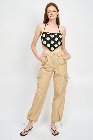 High Rise Cargo Pants Pants