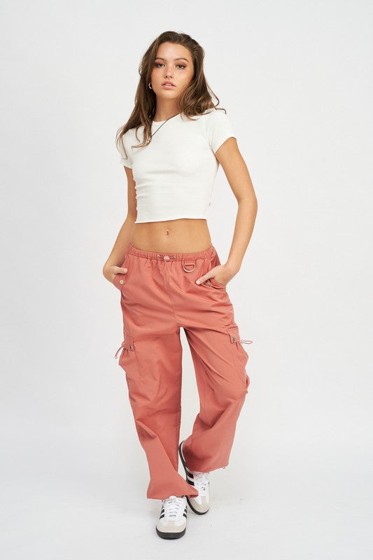 High Rise Cargo Pants Pants