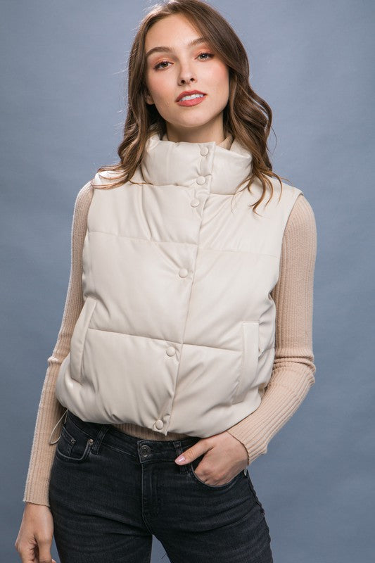 PU Padded Vest vest