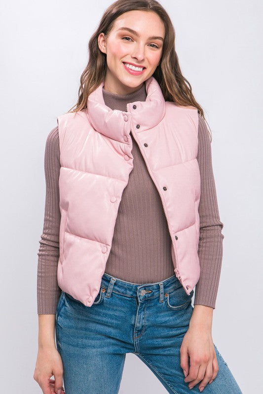 PU Padded Vest vest