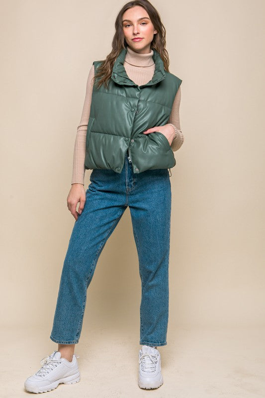 PU Padded Vest vest