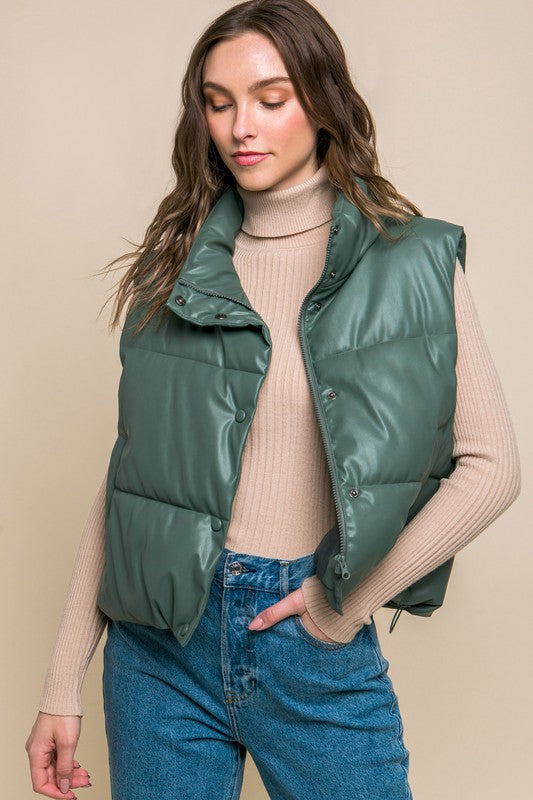 PU Padded Vest vest