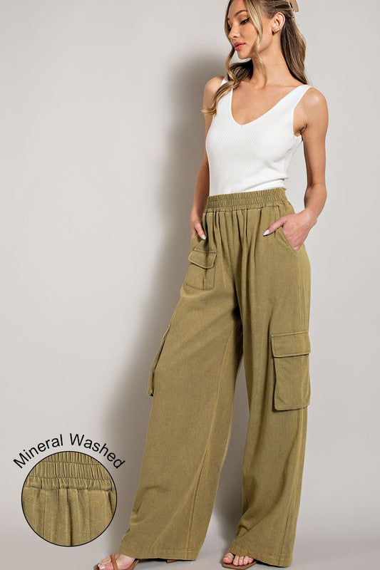 Mineral Washed Cargo Pants Pants