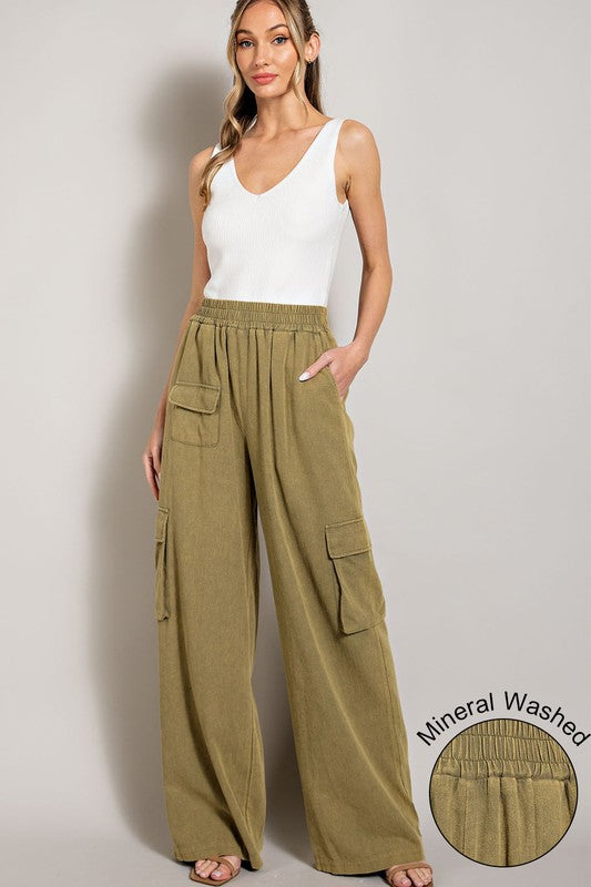 Mineral Washed Cargo Pants Pants