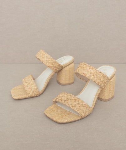 Oasis Society Kayla - Raffia Sandal Heel Sandals