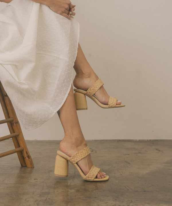 Oasis Society Kayla - Raffia Sandal Heel Sandals