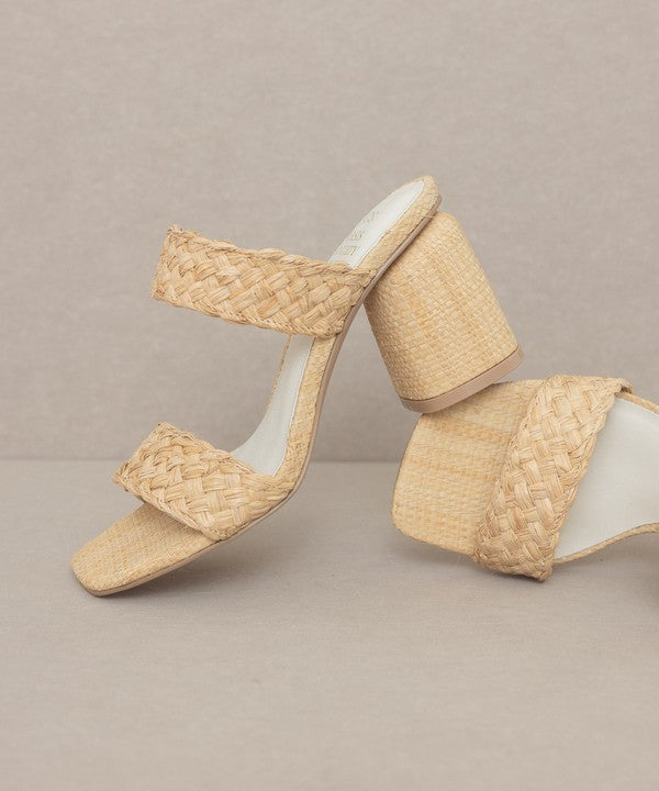 Oasis Society Kayla - Raffia Sandal Heel Sandals