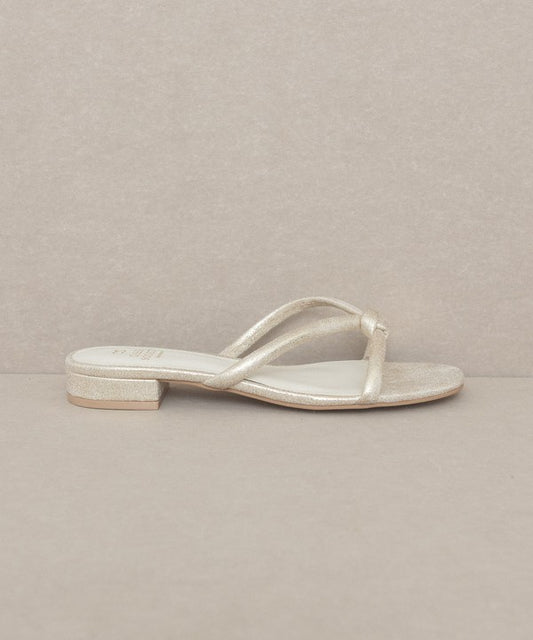 Oasis Society Ada - Delicate Knotted Flat Sandal Sandals