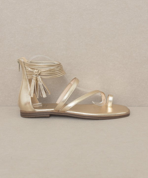 Oasis Society Abril - Strappy Ankle Wrap Sandal Sandals