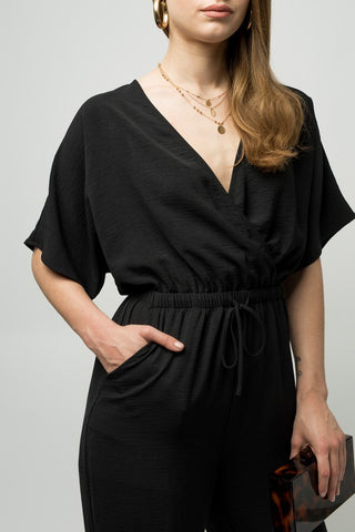 Dolman Sleeve Surplice Jumpsuit Jumpsuits and Rompers