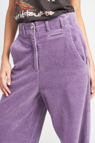 Wide Leg Corduroy Pants Pants