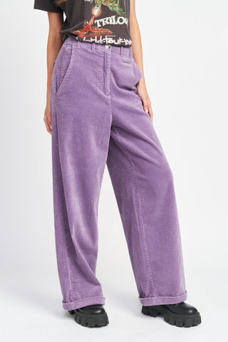 Wide Leg Corduroy Pants Pants