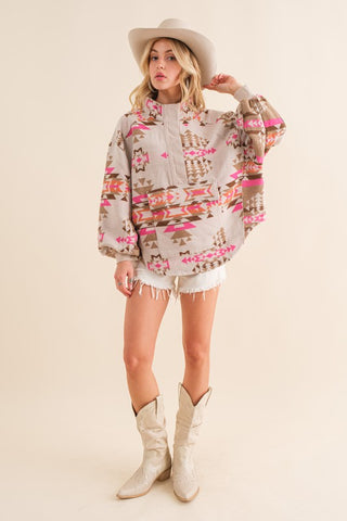 Blue B Exclusive Aztec Western Pullover Sweater