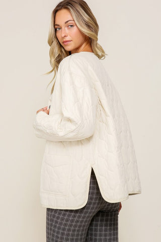 Quilted Puffer Jacket with Pockets Jacket