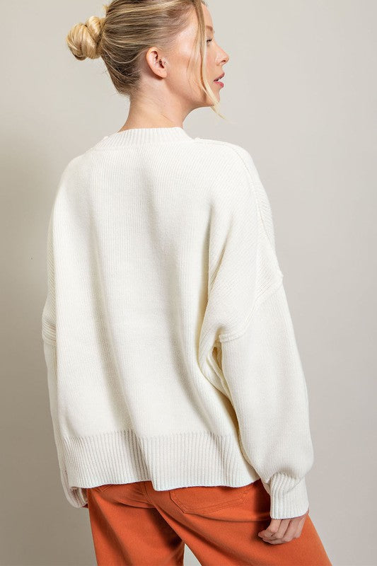 Long Sleeve Ribbed Sweater Sweater