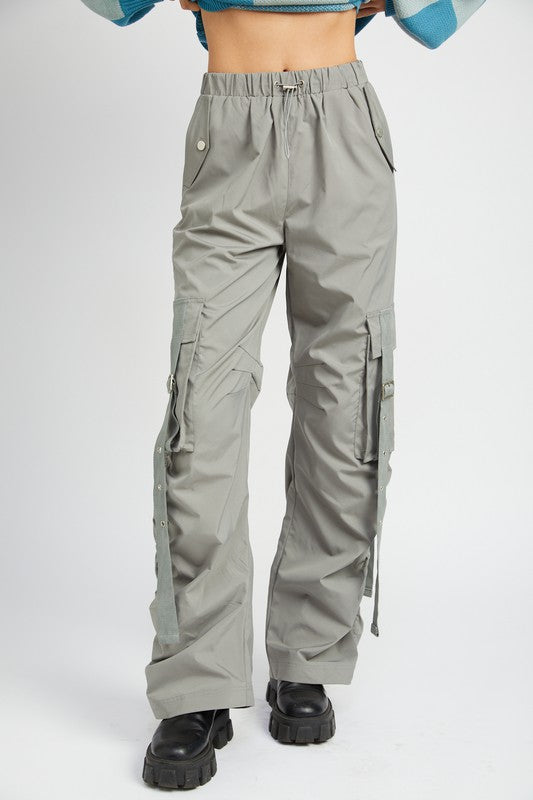 Cargo Parachute Pants CHARCOAL Pants