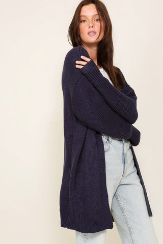 Long Sleeve Open Front Cardigan With Back Heart cardigan