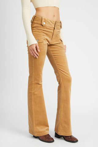 Low Rise Bell Bottom Pants Pants