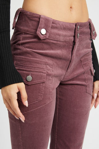 Low Rise Bell Bottom Pants Pants