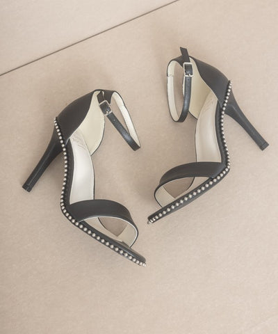 OASIS SOCIETY Dublin - Metal Stud Open Toe Heels Heels