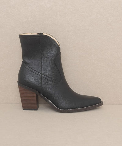 OASIS SOCIETY Harmony - Two Panel Western Booties BLACK booties