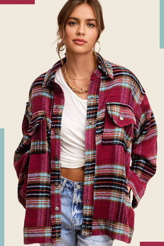 Hailee Jacket PLUM MULTI Jacket