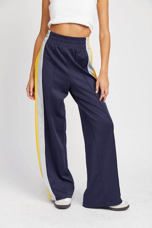 Colorblock track pants NAVY COMBO Pants