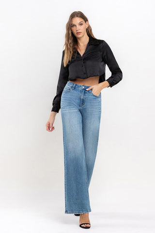 High Rise Wide Leg Jeans Jeans