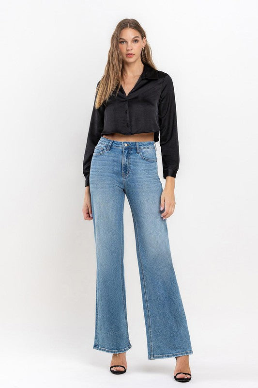 High Rise Wide Leg Jeans Jeans