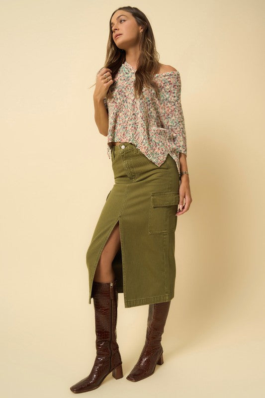 Cargo Midi Skirt Skirt