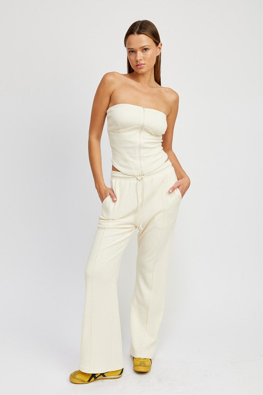 High waist drawstring pants Pants