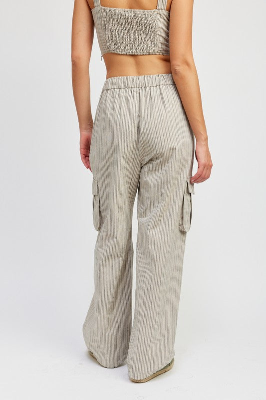 Striped cargo pants Pants