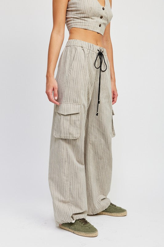 Striped cargo pants Pants