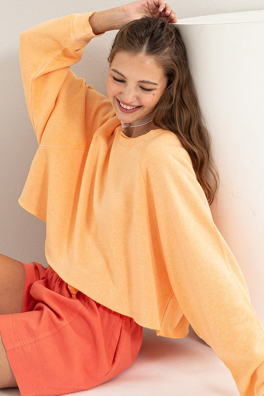 Laid Back Crop Sweatshirt sweatshirt