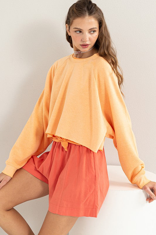 Laid Back Crop Sweatshirt sweatshirt