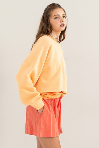 Laid Back Crop Sweatshirt sweatshirt