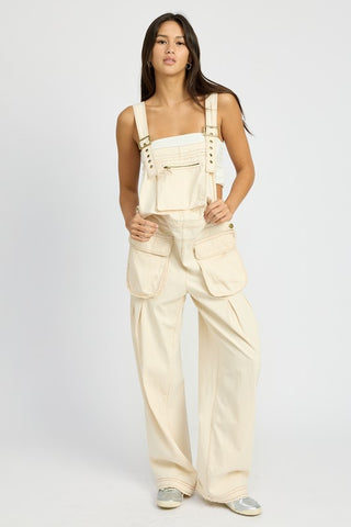 OVERSIZED CARGO OVERALLS Jumpsuits and Rompers