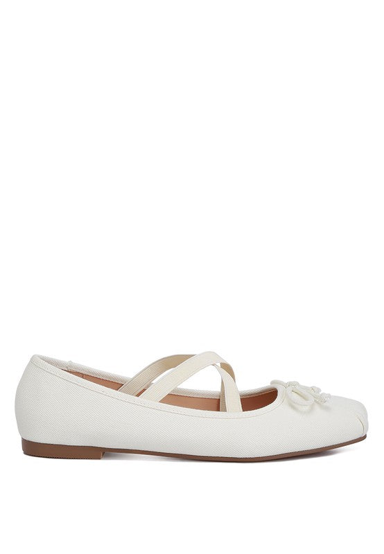 Arimer Criss Cross Strap Ballet Flats flats