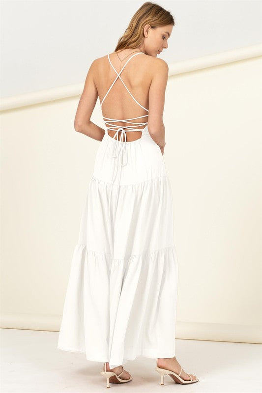 Said Yes Tiered Maxi Dress Dress