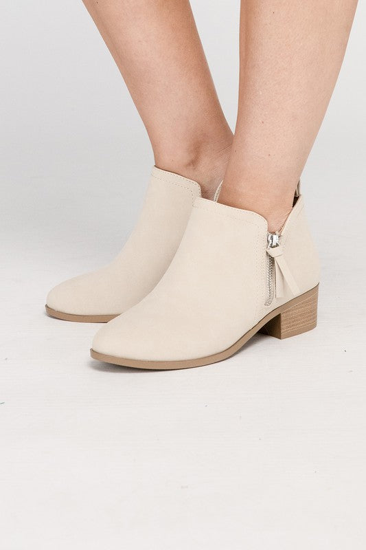 Zayne Ankle Booties NUDE Boots